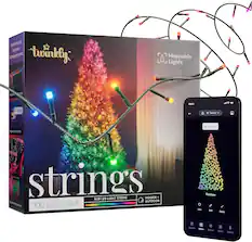 Twinkly Mappable Lights 09:00 Twinkly ingedprnathime Ambience strings LIGHT STRING INDOOR RGB LED OUTDOOR - 100 LED | 26 ft Rainbow Like Edit Apply 00 88 A Conbots Galery Explore Sapout Devices