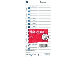 Pyramid Time Systems - Cards for 3000HD, 3500, 3500SS, 3550SS, 3600SS, 3700 Time Clocks, 100/Pack - White