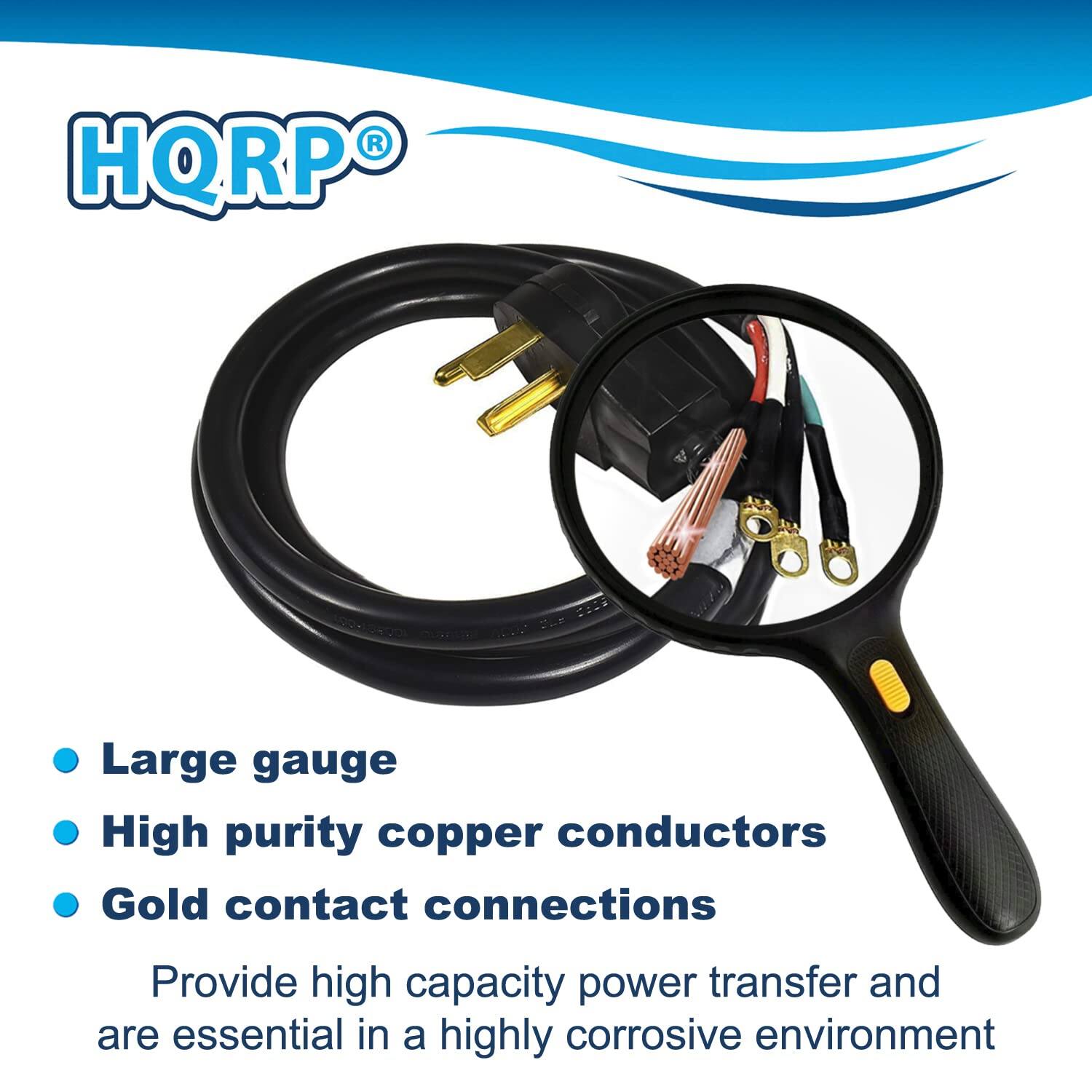 HQRP®

- Large gauge
- High purity copper conductors
- Gold contact connections

Provide high capacity power transfer and are essential in a highly corrosive environment