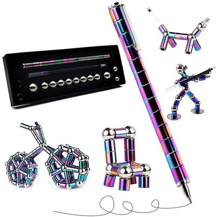 Front. Paradigms Interiors - Fidget Pen Magnetic Teen Decompression Metal Writing Cool Multifunctional Deformable Eliminate Gift For Or Friends(co....