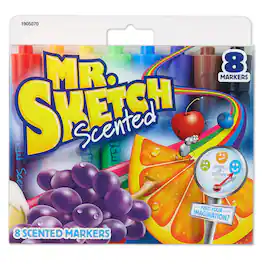 Mr. Sketch - Scented Markers Chisel Tip Colors Pack of 8 - Assorted