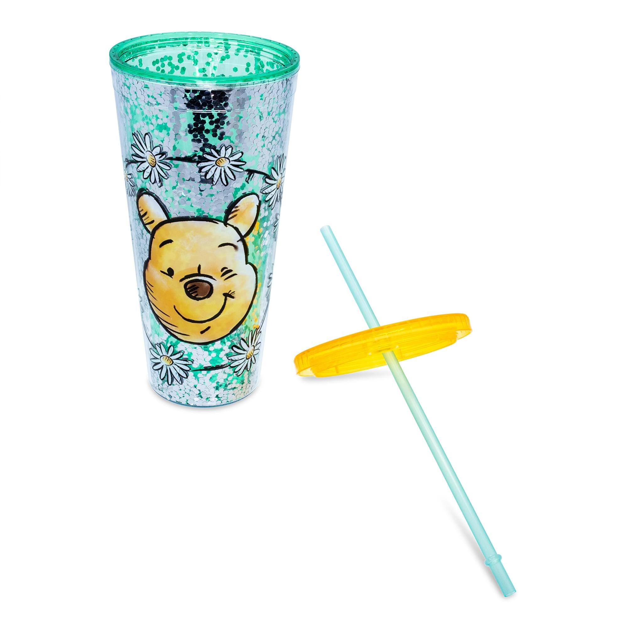 Alt View 1. Disney - Disney Winnie the Pooh Confetti Carnival Cup With Lid and Straw | Hold 32 Ounces - Yellow.
