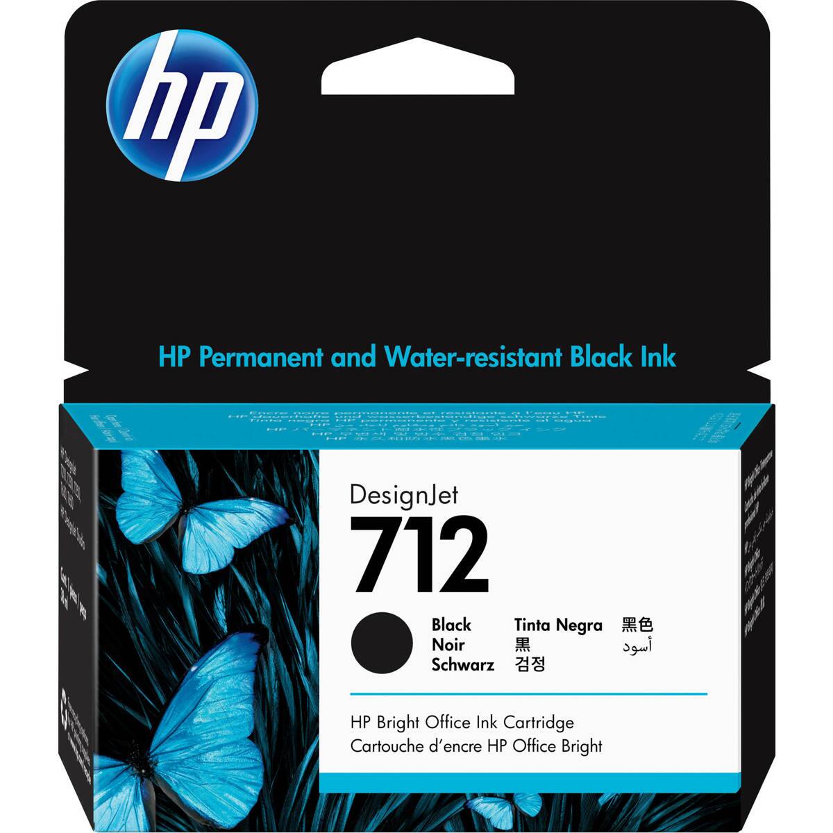 hp

HP Permanent and Water-resistant Black Ink

HP

DesignJet 712 Black Tinta Negra Noir Schwarz

HP Bright Office Ink Cartridge Cartouche d'encre HP Office Bright
