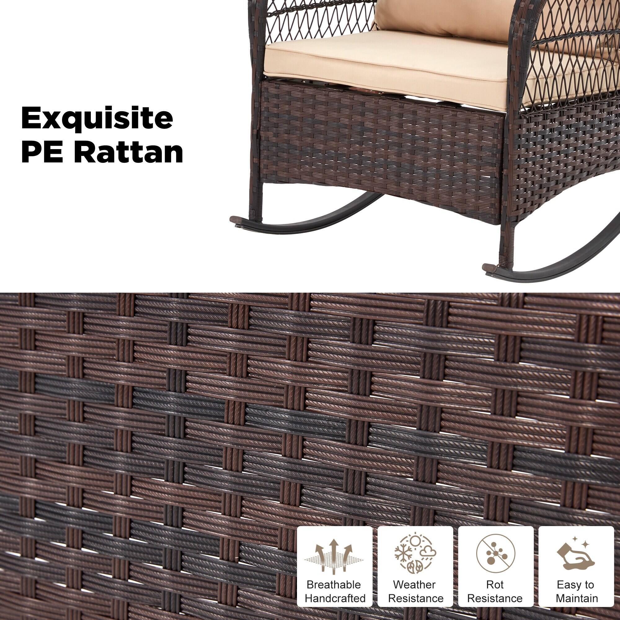 Exquisite PE Rattan

- Breathable Handcrafted
- Weather Resistance
- Rot Resistance
- Easy to Maintain