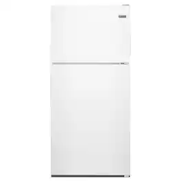 Maytag - 18 Cu. Ft. Wide Top Freezer Refrigerator with PowerCold Feature and BrightSeries LED Lighting - White