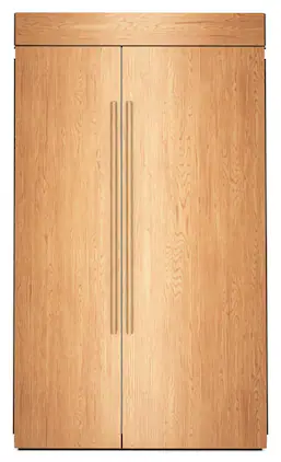 KitchenAid - 42" wide 25.5 cu. ft. Built-In Panel-Ready (not included) Side-by-Side Refrigerator with Platinum Interior - Custom Panel Ready