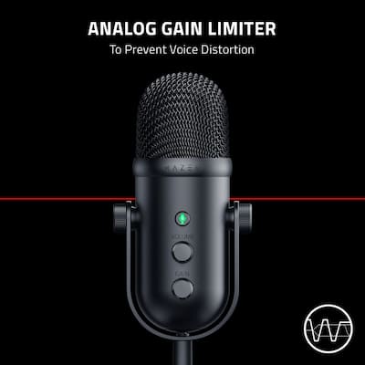 Razer Seiren V2 Pro Professional grade USB Microphone Black RZ19 Razer Seiren V2 Pro Professional grade USB Microphone Black RZ19