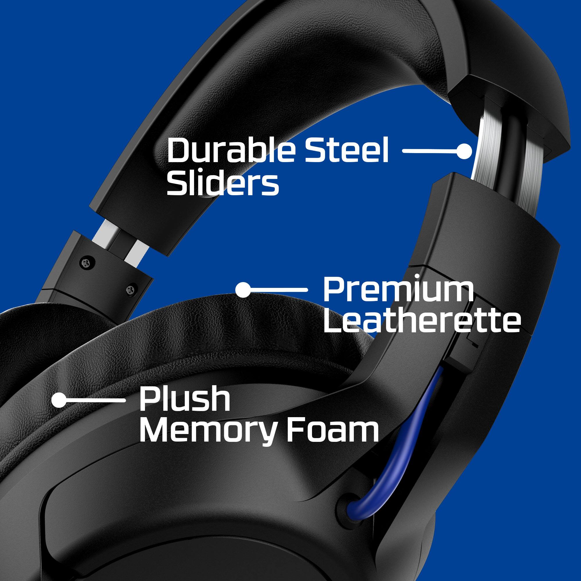 Durable Steel Sliders  
Premium Leatherette  
Plush Memory Foam