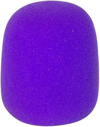 Front. On Stage Stands - On-Stage Foam Windscreen (Purple) (ASWS58-P) - Purple.
