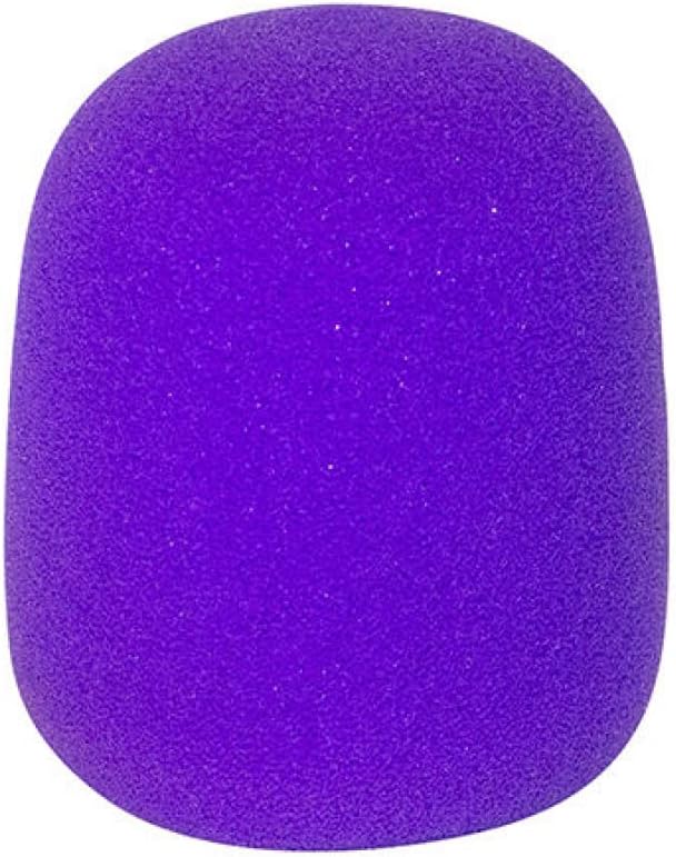 Front. On Stage Stands - On-Stage Foam Windscreen (Purple) (ASWS58-P) - Purple.