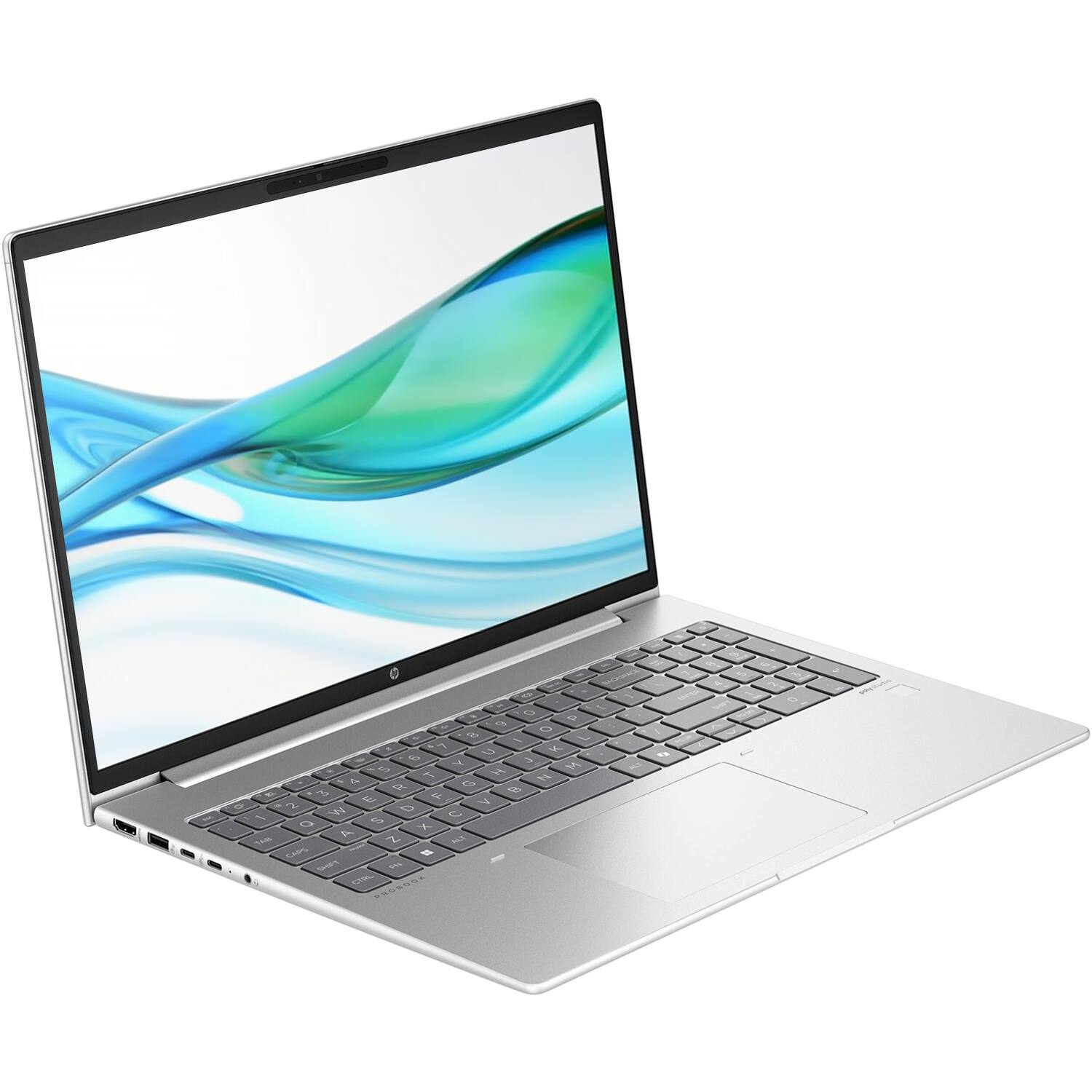 Alt View 1. HP - HP - ProBook 460 G11 16" WUXGA Laptop - Intel Ultra 5 125U - 16GB DDR5 RAM, 1TB SSD - Windows 11 Pro - Pike Silver - Pike Silver Aluminum, Gray.