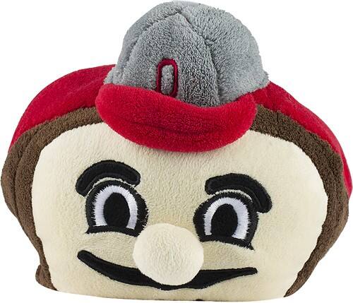 Front Standard. Infinity Headwear - Ohio State Huggable Hooded Blanket - Scarlet/Gray.