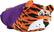 Angle Standard. Infinity Headwear - Clemson Huggable Hooded Blanket - Orange/Purple.