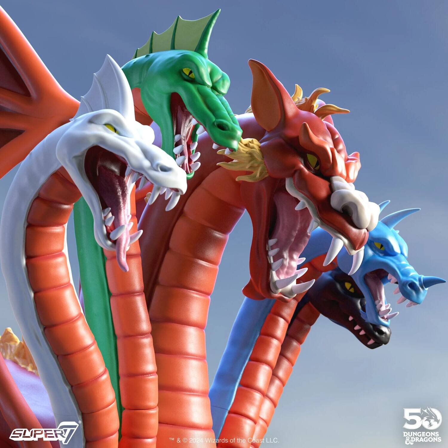 Alt View 4. Super7 - Super7 - Dungeons & Dragons - ULTIMATES! Vinyl - Tiamat   - COLLECTIBLES - Multicolor.