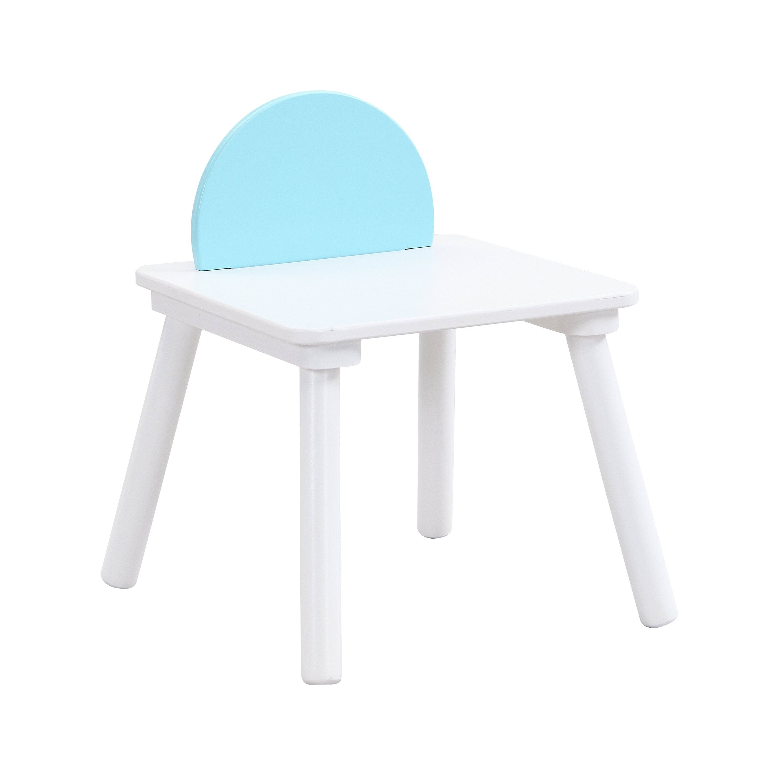 Alt View 1. Tiramisubest - Children's panel table with 4 chairs - White.