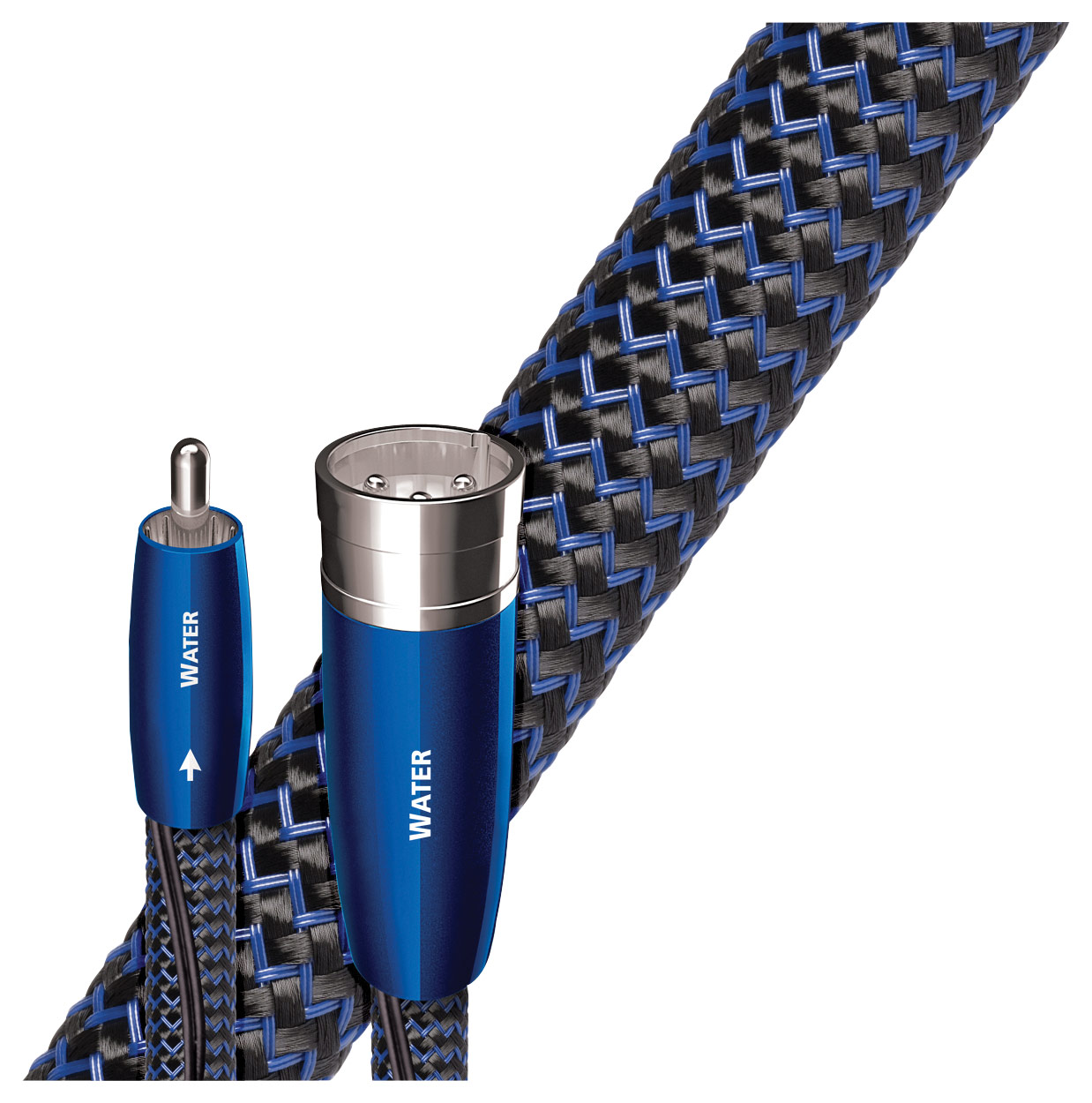 AudioQuest - Water 3.3' XLR Interconnect Cable - Black/Blue
