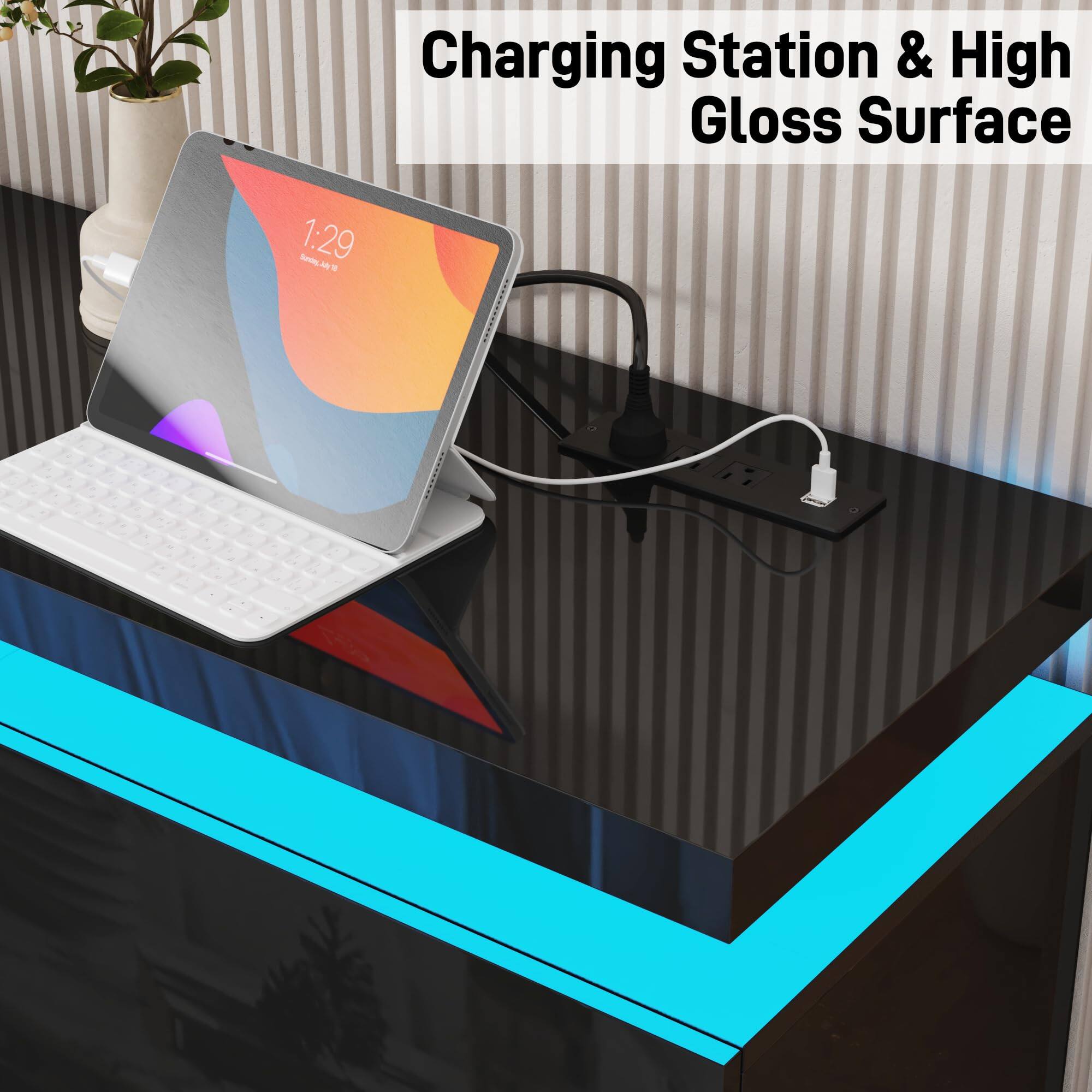 Charging Station & High Gloss Surface