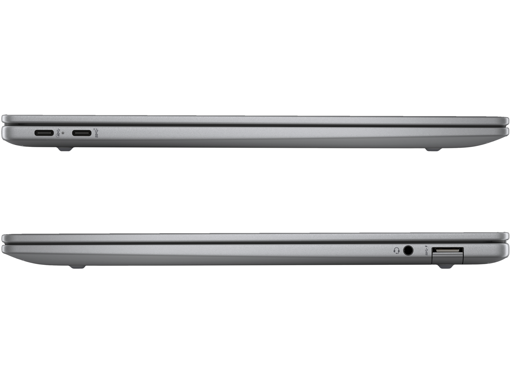 Angle. HP - HP OmniBook X 14-fe 14" Laptop Snapdragon X Elite 16GB 512GB W11H - Silver.