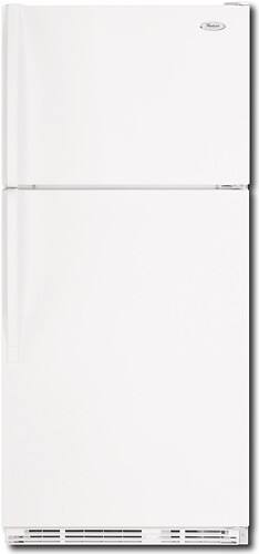 Front Standard. Whirlpool - 18.2 Cu. Ft. Top-Mount Refrigerator - White.
