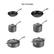 Alt View 17. Tramontina - 10PC Hard Anodized Cookware Set - Gray.