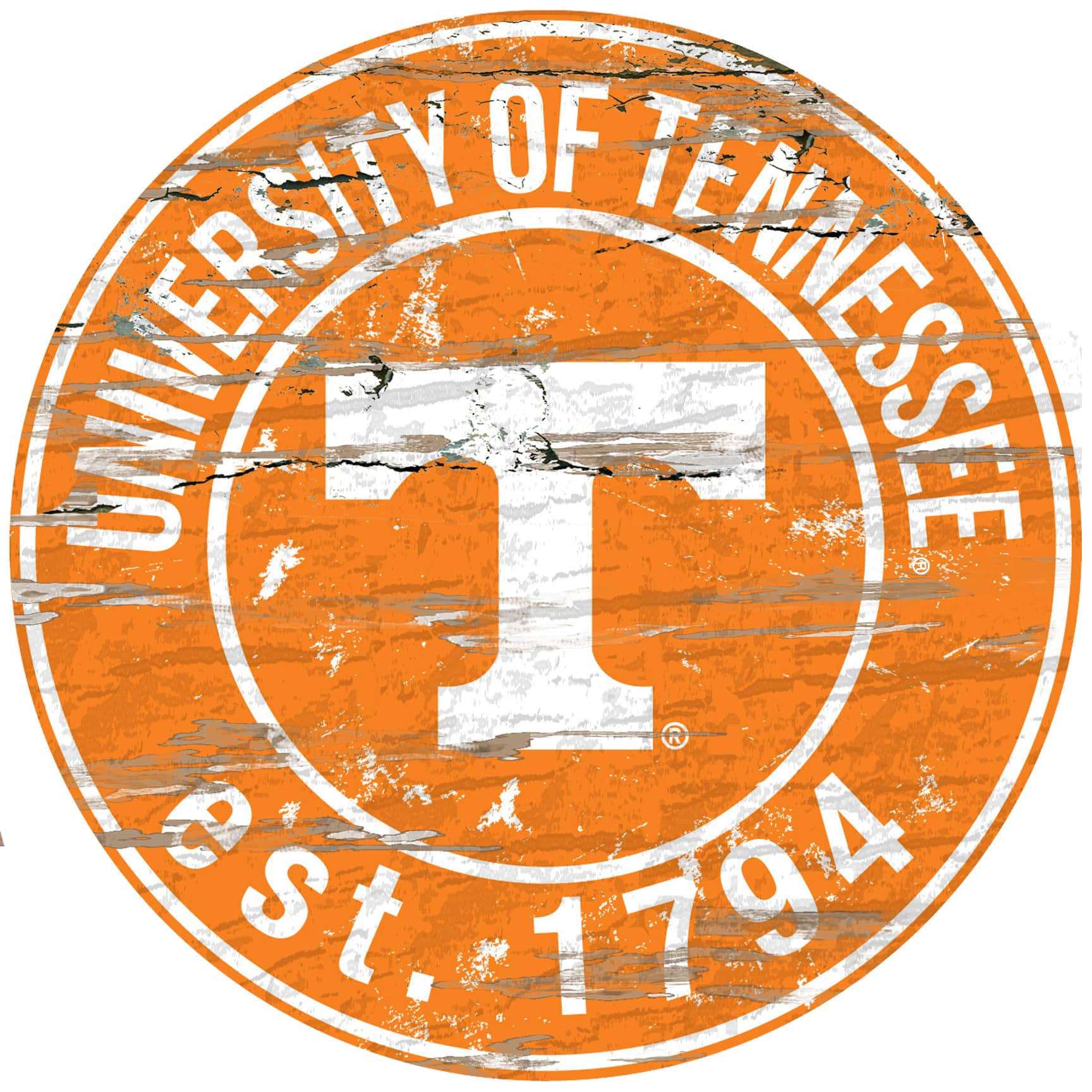 "Fan Creations - Tennessee Volunteers 23.5"" Distressed Round Sign - Multicolor" price history on PriceWatchPro