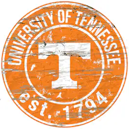 Fan Creations - Tennessee Volunteers 23.5" Distressed Round Sign - Multicolor