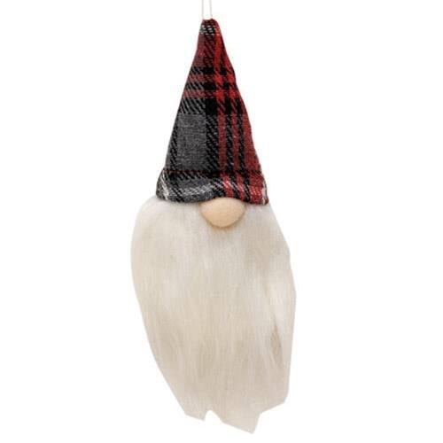 Back. BreeBe - Stuffed Gnome Ornament 6" 3 Asstd. - Multicolor.