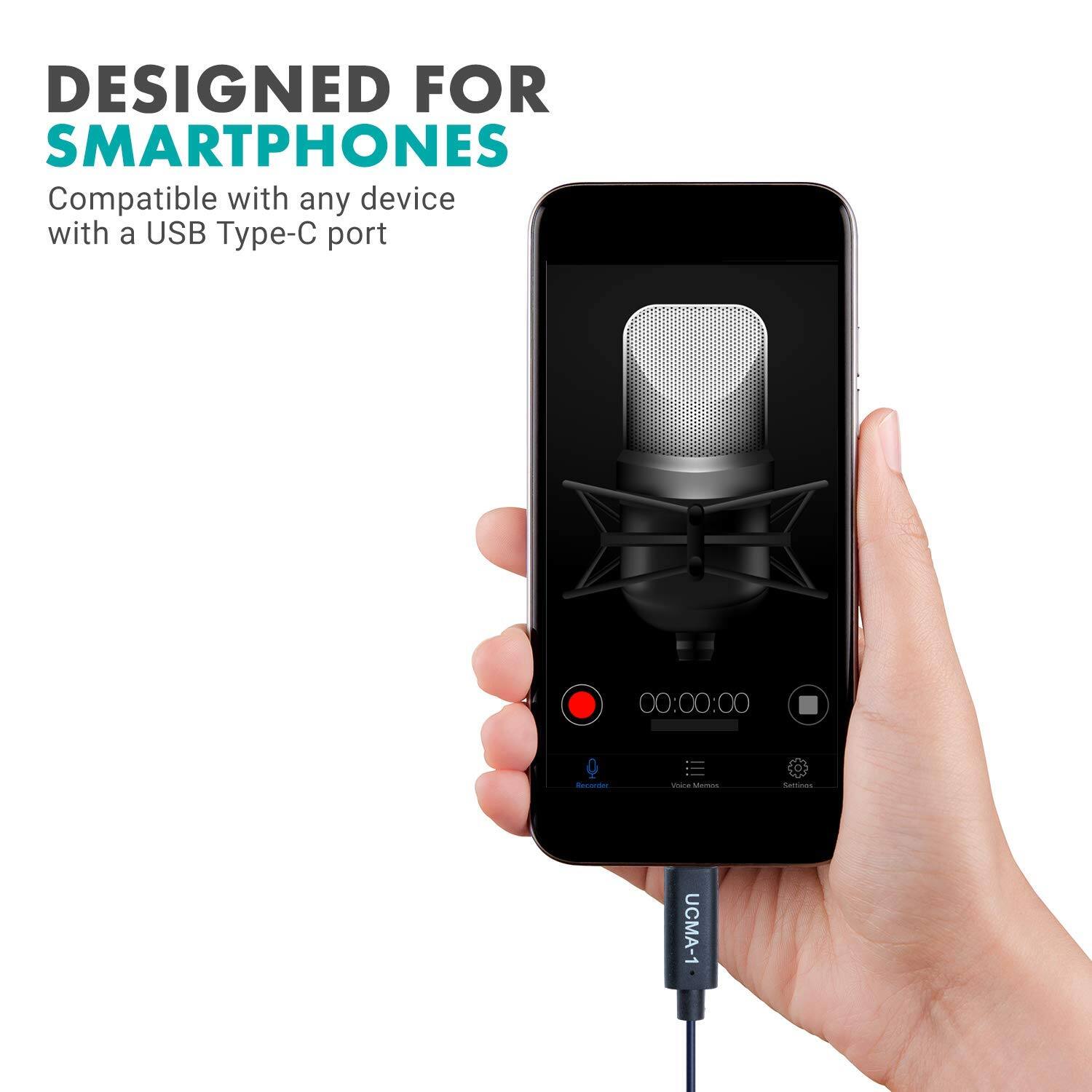 DESIGNED FOR SMARTPHONES  
Compatible with any device with a USB Type-C port  

UCMA-1