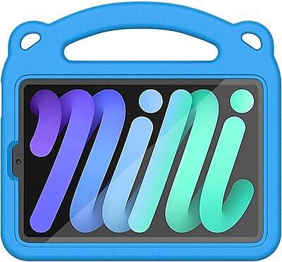 Alt View 7. SaharaCase - iPad mini A17 Pro & 6th Generation 2021 Protection Bundle, KidProof Case with Tempered Glass Screen - Blue.