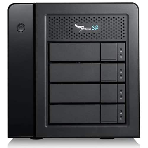 Promise Technology - Pegasus32 R4 16TB (4x4TB) 4-Bay Thunderbolt 3 / USB 3.2 Gen 2 RAID Array