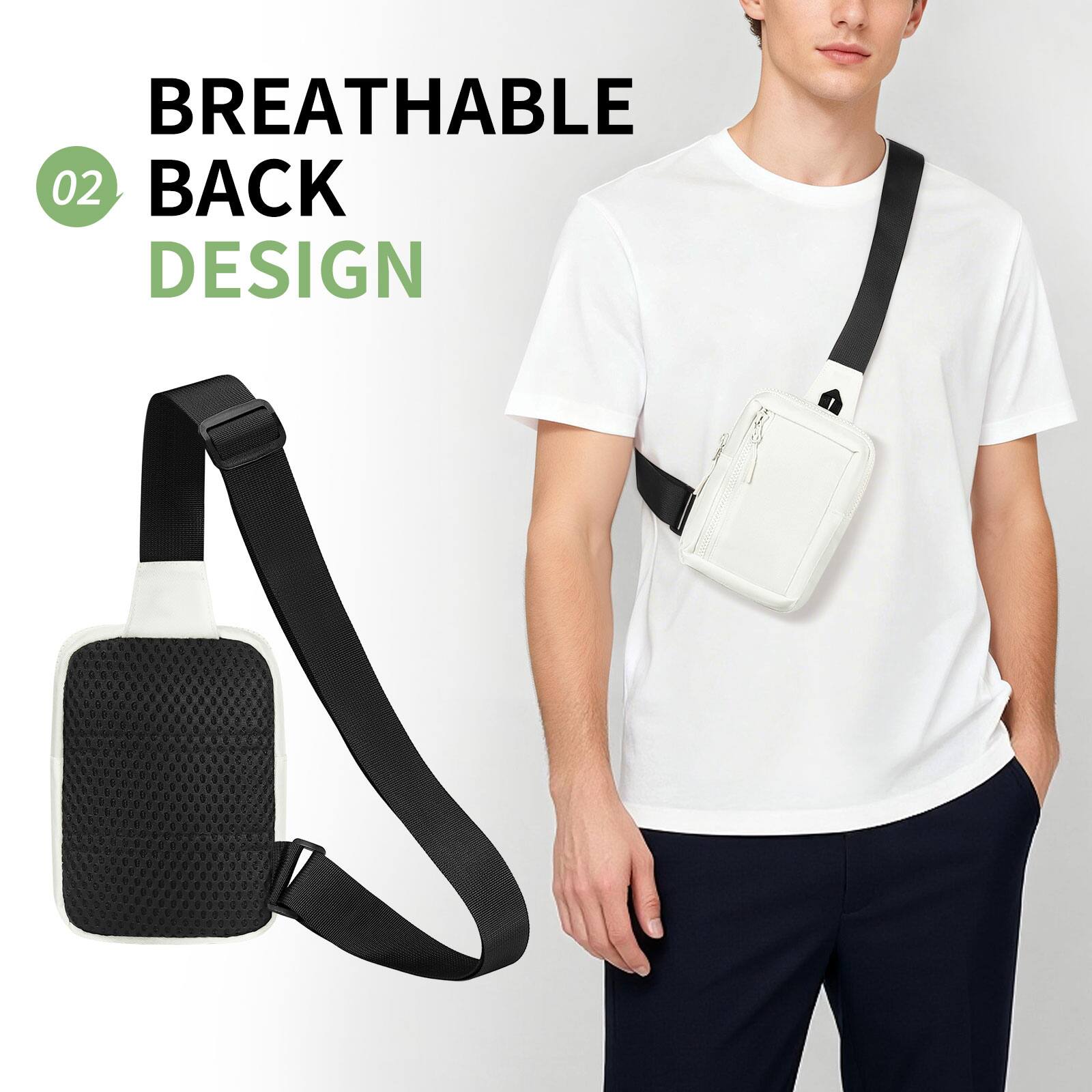 BREATHABLE BACK DESIGN

02