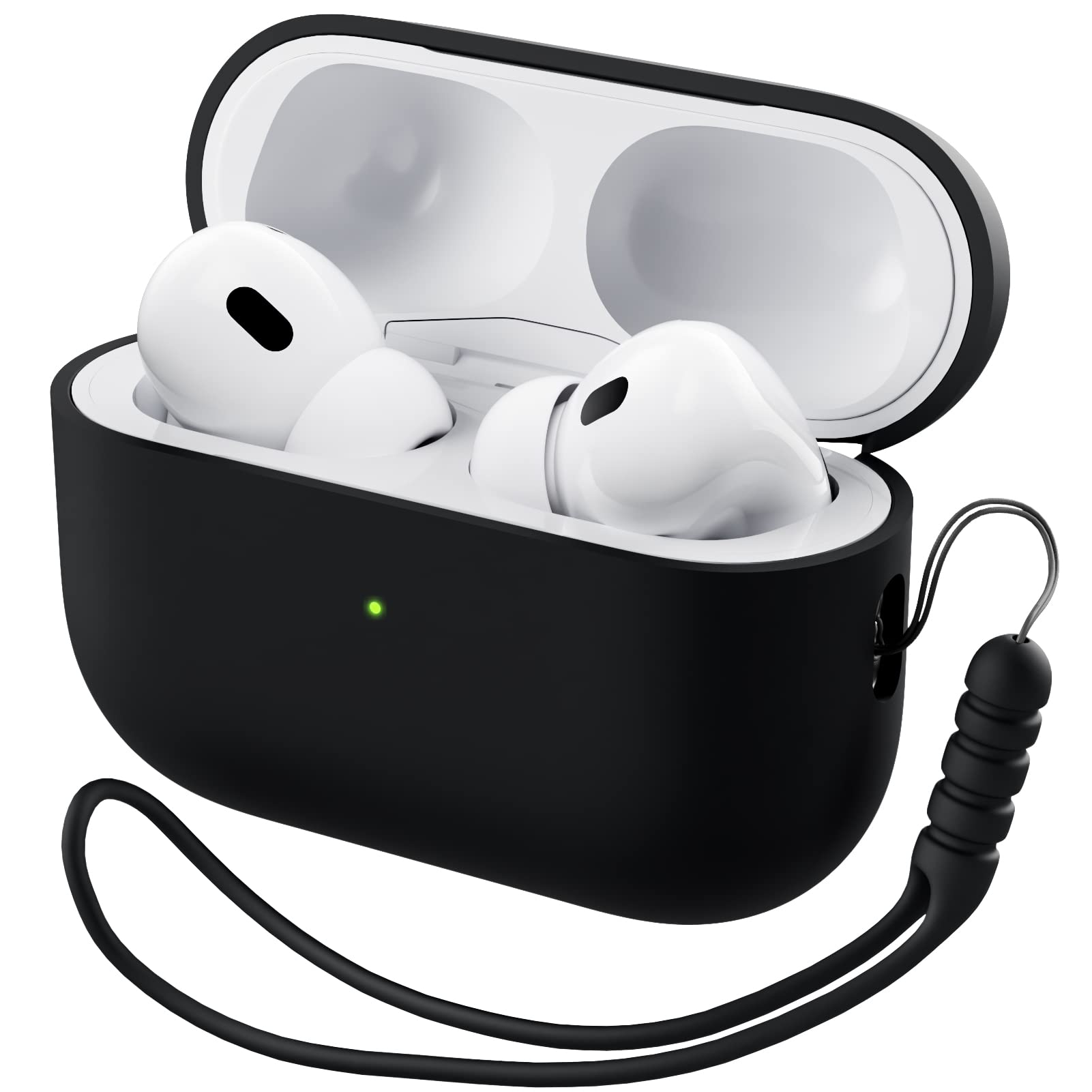 Alt View 1. Ornarto - ORNARTO Bundle for iPhone 16 Pro Max Case 6.9" in Black and Silicone for AirPods Pro 2 Case in Black - Black.