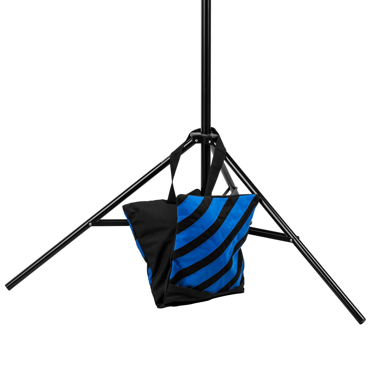 Alt View 1. Flashpoint - Flashpoint Empty Saddle Sandbag, 27 lbs Capacity, Blue  Black Stripes.