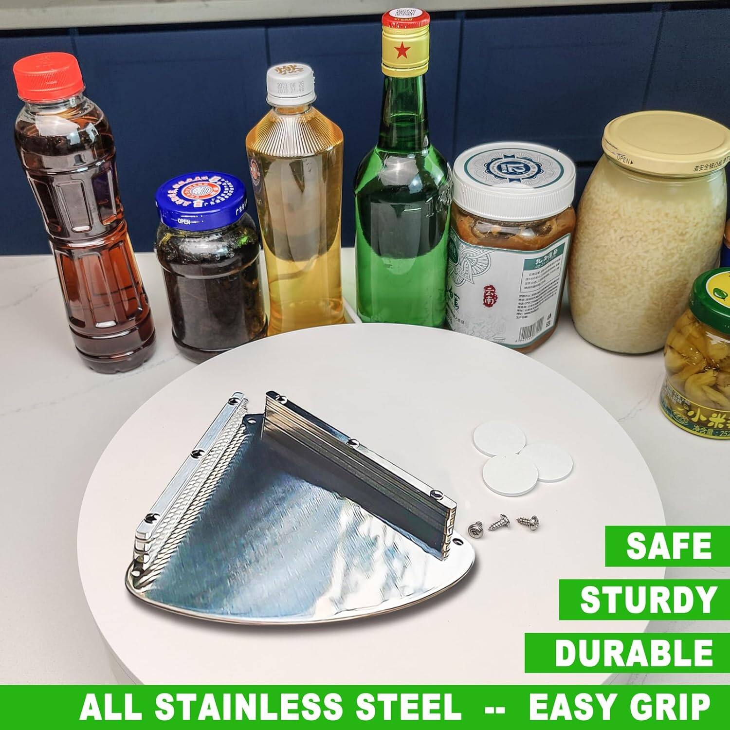 6N 2g te PF F G IF NP NE NS RRP se S &F SAFE STURDY DURABLE ALL STAINLESS STEEL -- EASY GRIP