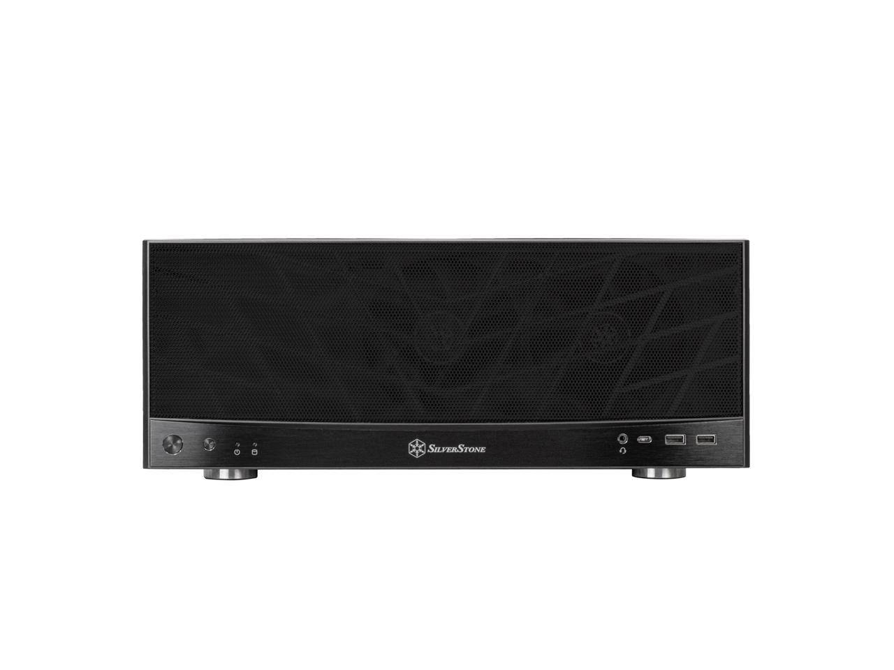 Alt View 3. SilverStone - Silverstone GD11 Ideal compact HTPC case with 240mm radiator support - Silver.