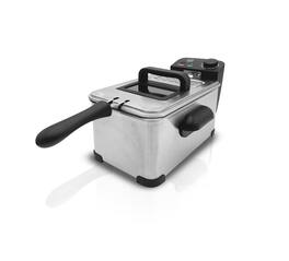 Lumme - Electric Deep Air Fryer with Basket , Adjustable temperature, 3.5L - Gray