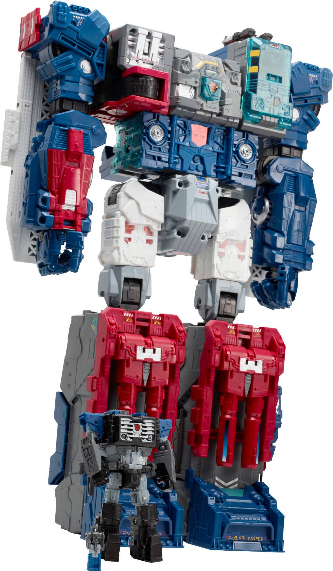 Left. Transformers - Generations Titans Return Titan Class Fortress Maximus.