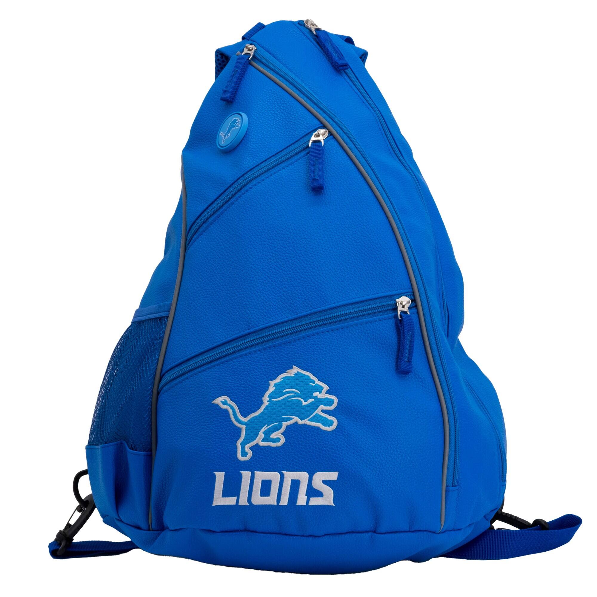 Front. Team Golf - Detroit Lions Embroidered Team Backpack - Multicolor.