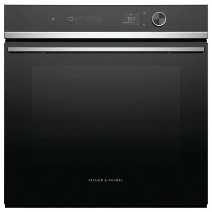 Fisher & Paykel - 24-in Built-In Single Electric Convection Wall Oven - Stainless Steel