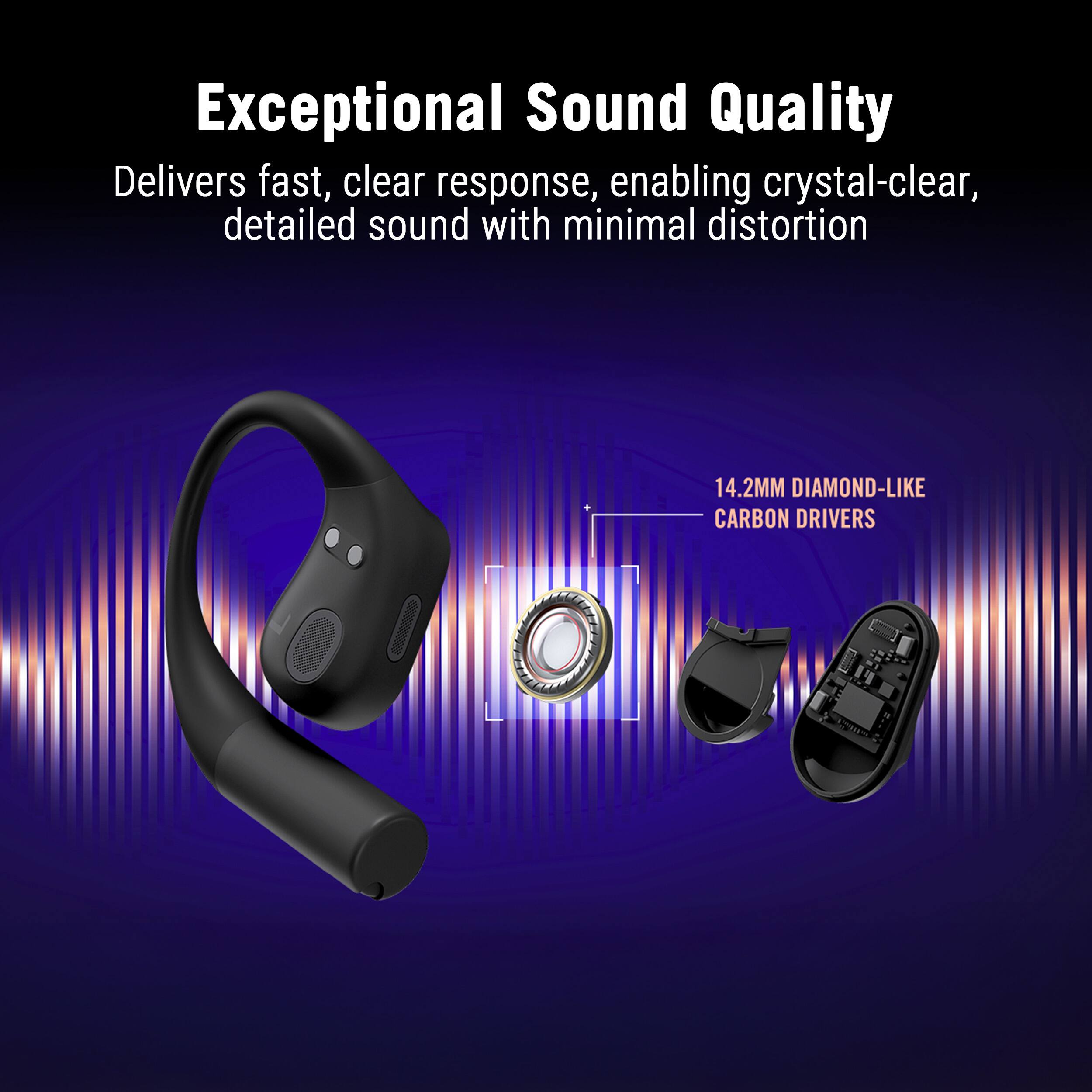 Exceptional Sound Quality  
Delivers fast, clear response, enabling crystal-clear, detailed sound with minimal distortion  

14.2MM DIAMOND-LIKE CARBON DRIVERS