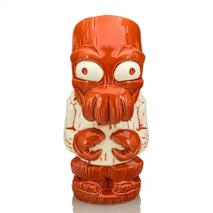 Front. Beeline Creative - Geeki Tikis Futurama Dr. Zoidberg Ceramic Mug | Holds 16 Ounces - Red.