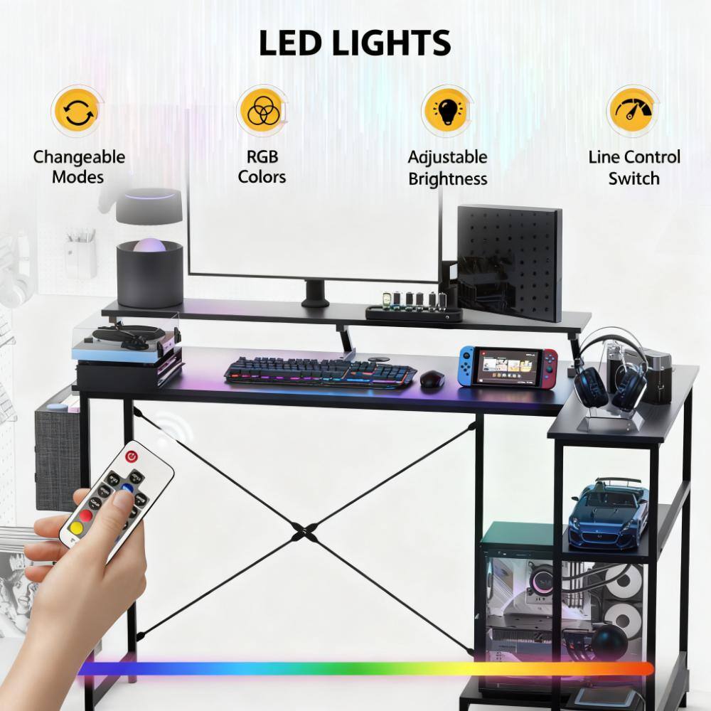 LED LIGHTS  
Changeable Modes  
RGB Colors  
Adjustable Brightness  
Line Control Switch