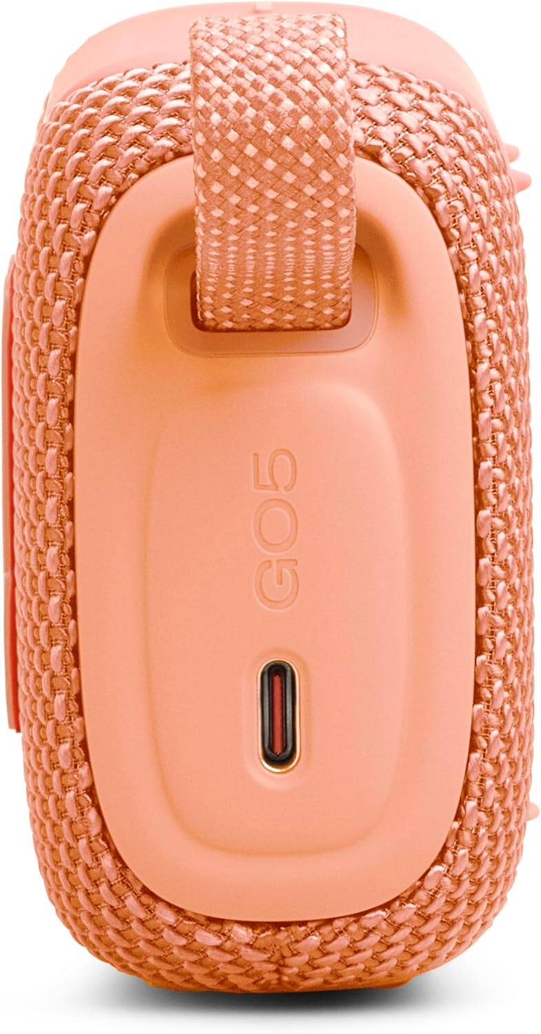 Alt View 1. JBL - Go 5 Portable Bluetooth Speaker Orange - Orange.