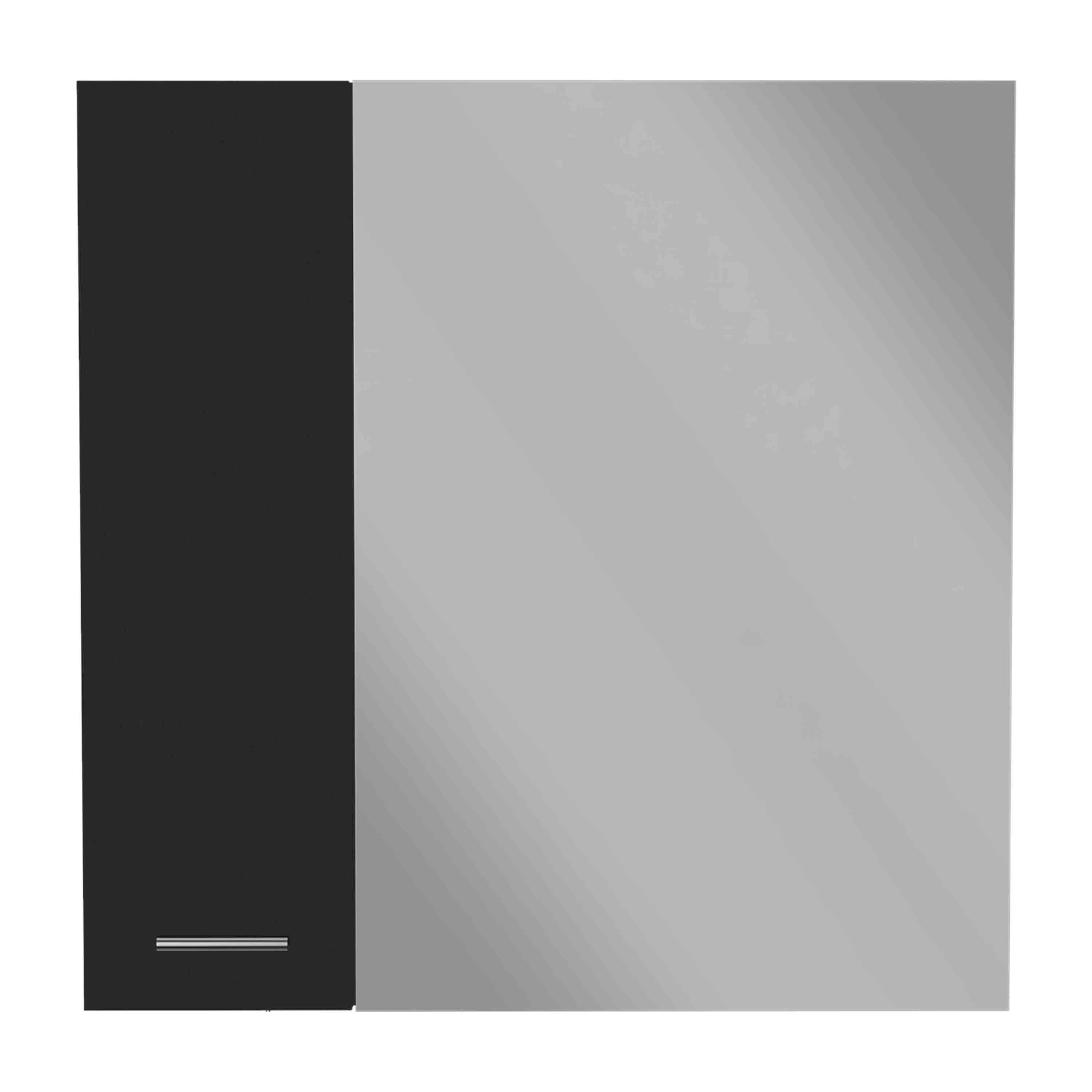 TuHome - Sines Medicine Cabinet, Four Internal Shelves, Double Door - Black