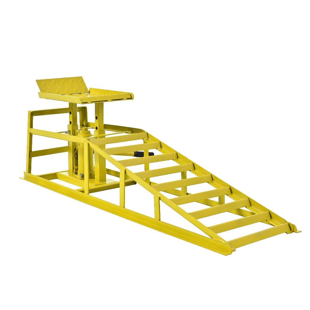 Angle. Ropilly - Ropilly 5 Ton Hydraulic Car Ramps 10000 lb Truck Service Lift.