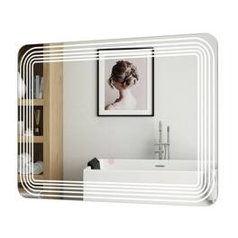 Hivvago - 3 Tone LED Touch Sensor Wall Mounted Bathroom Mirror - Silver