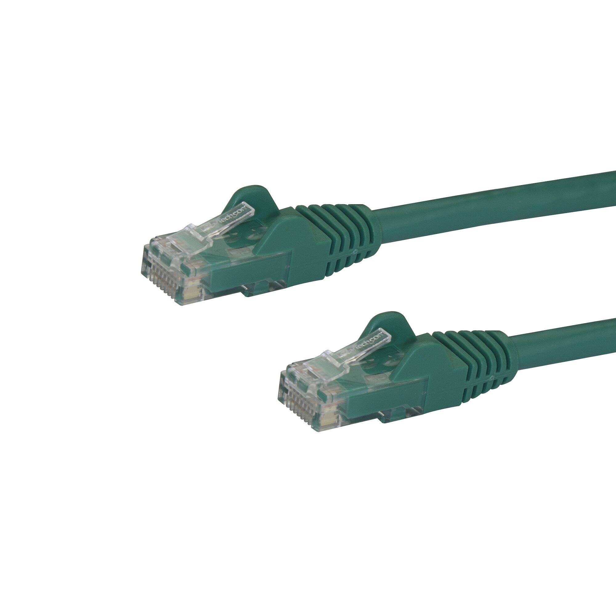 StarTech.com 9ft CAT6 Ethernet Cable Green CAT 6 Gigabit Ethernet Wire ...
