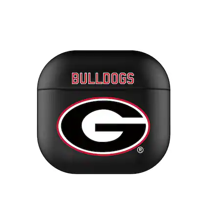 Front. Keyscaper - Georgia Bulldogs Georgia Bulldogs Insignia AirPods 4th Generation Case Cover - No Size - Black.