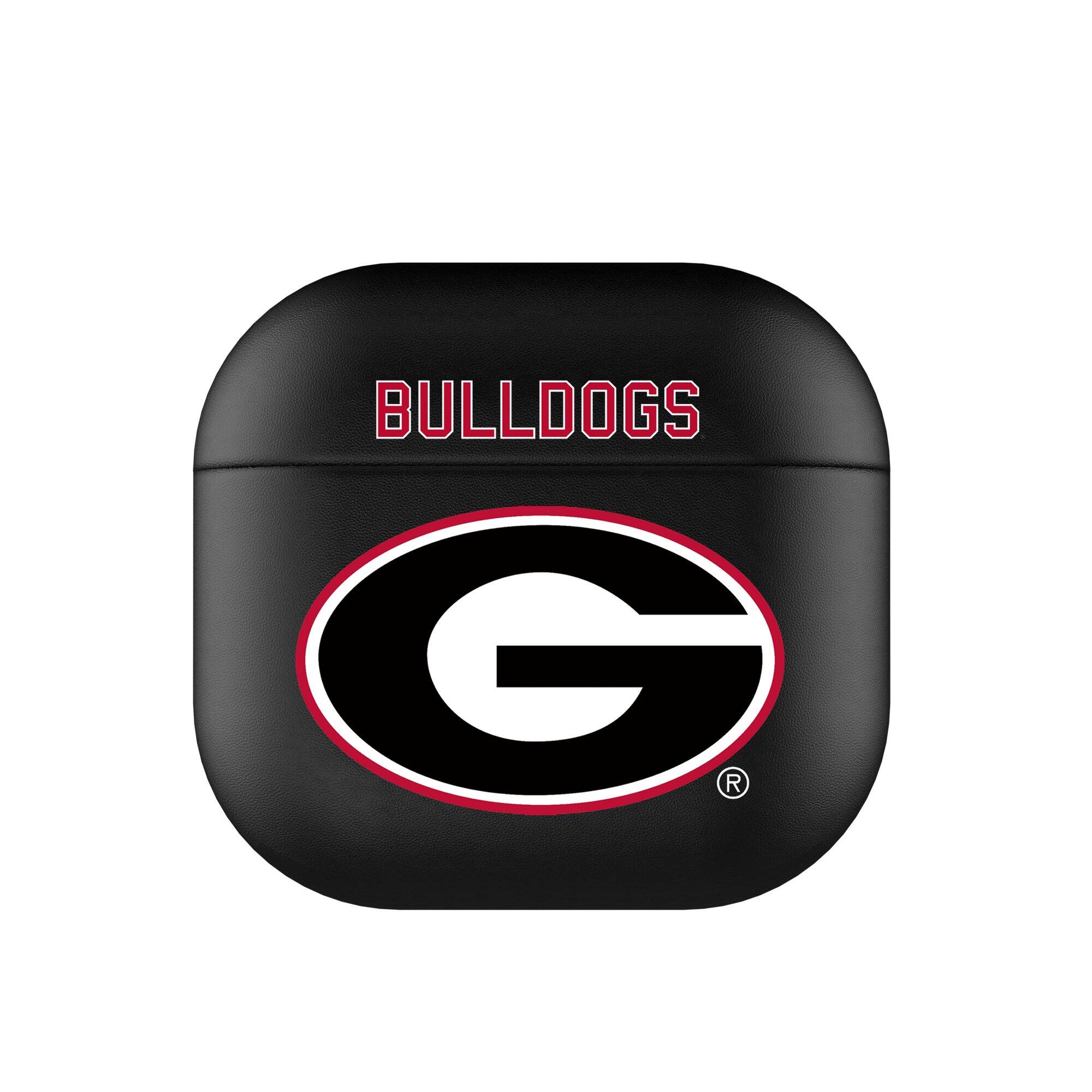 Front. Keyscaper - Georgia Bulldogs Georgia Bulldogs Insignia AirPods 4th Generation Case Cover - No Size - Black.