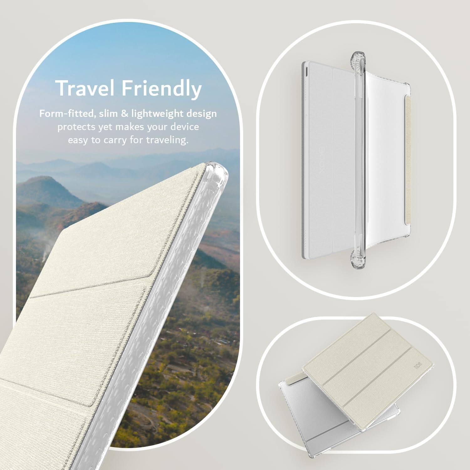 Travel Friendly  
Form-fitted, slim & lightweight design protects yet makes your device easy to carry for traveling.